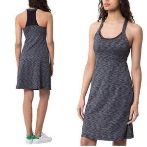 MPG Athletic Dress Racerback Mesh Black Activewear Dress Large Black Gray